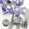 Used Stencil Gift Wrap Papers
