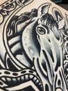 Ben Verhoek-Black Horse/Wolf 8x10 print